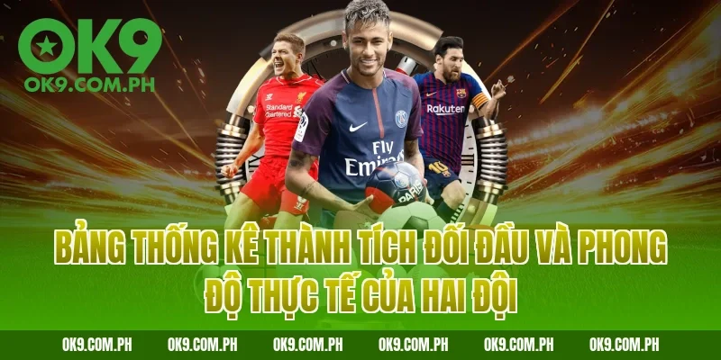 Bảng thống kê thành tích đối đầu và phong độ thực tế của hai đội