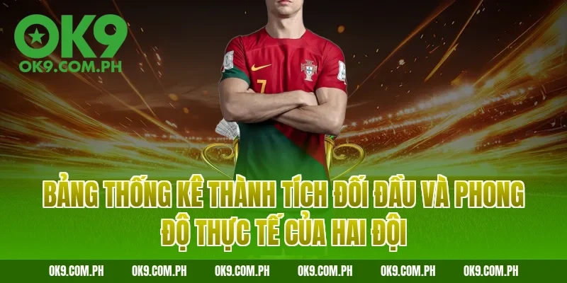 Bảng thống kê thành tích đối đầu và phong độ thực tế của hai đội