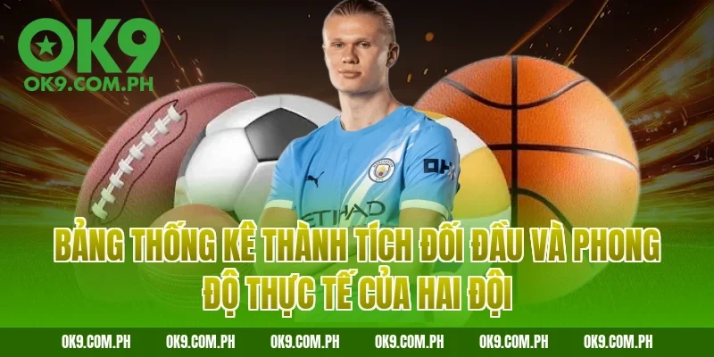 Bảng thống kê thành tích đối đầu và phong độ thực tế của hai đội