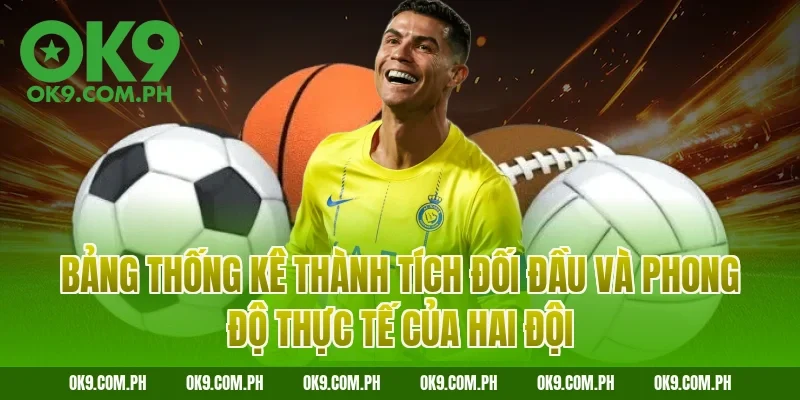 Bảng thống kê thành tích đối đầu và phong độ thực tế của hai đội