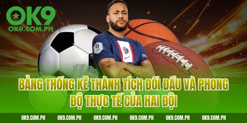 Bảng thống kê thành tích đối đầu và phong độ thực tế của hai đội